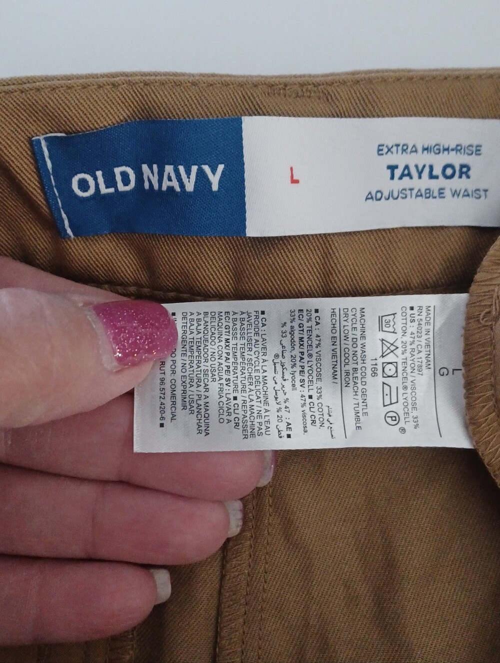 Old Navy Taylor High-rise Shorts Sz L - Picture 3 of 4